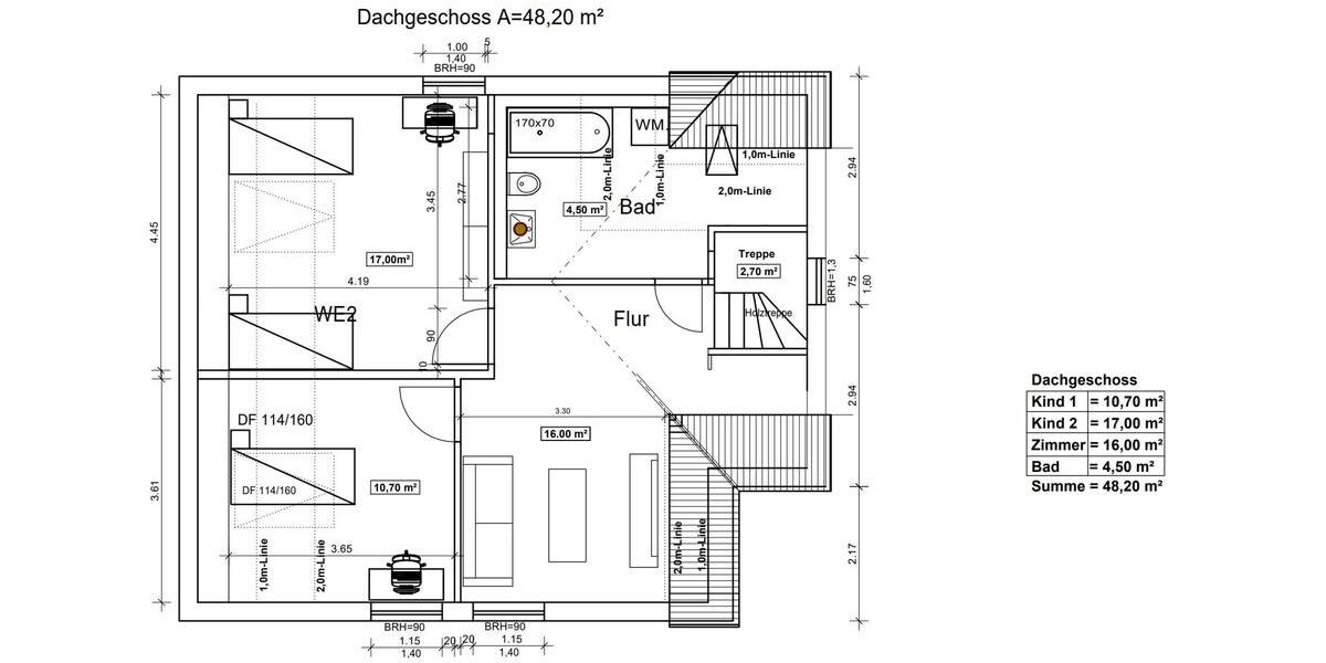 Maisonettenwohnung Wuppertal Gemarkung Ronsdorf - 4 Zimmer, 120 m&sup2;, 1.560&euro; | Angebot:24397749