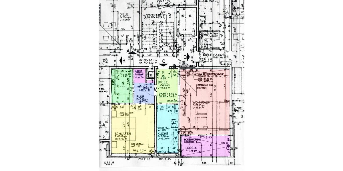 Etagenwohnung Ratingen Tiefenbroich - 2 Zimmer, 64 m&sup2;, 1.060&euro; | Angebot:26644888