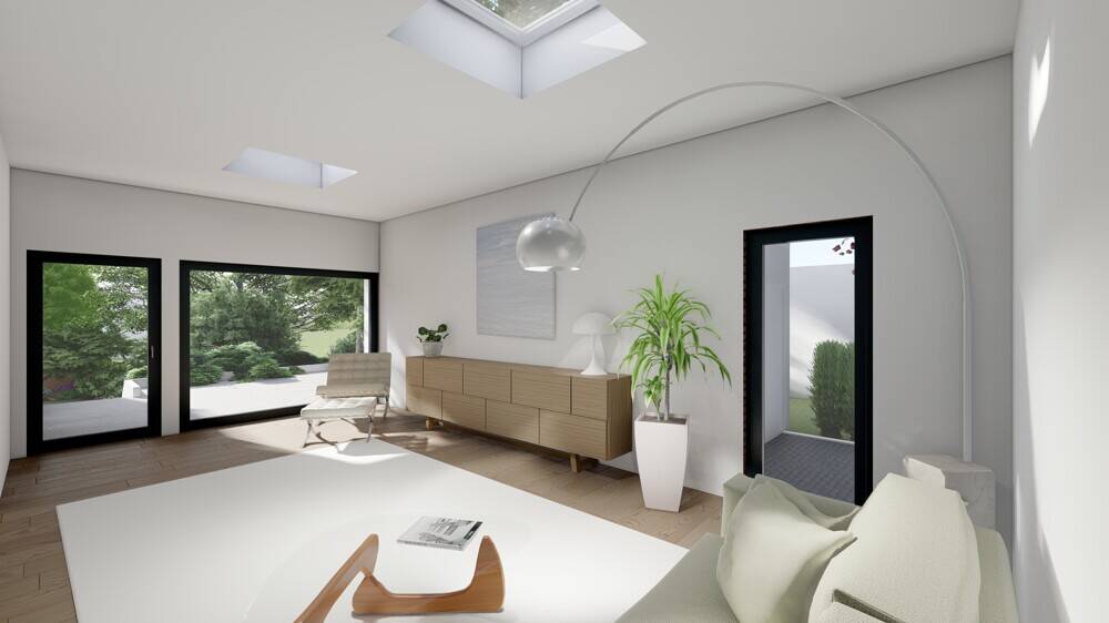 Exklusive Bauhausvilla in ruhiger Bestlage - moderner Luxusbungalow mit Garten und Garage - Villa Bensberg Bensberg | Angebot:26503182