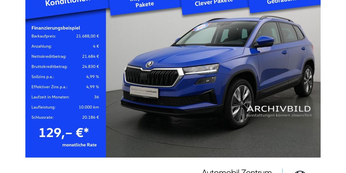 Skoda Karoq 18.966 km 21.688 &euro; Leverkusen 51379