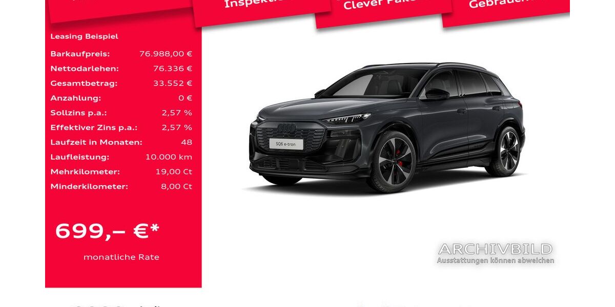 Audi SQ6 e-tron 4.979 km 76.988 € Leverkusen 51373