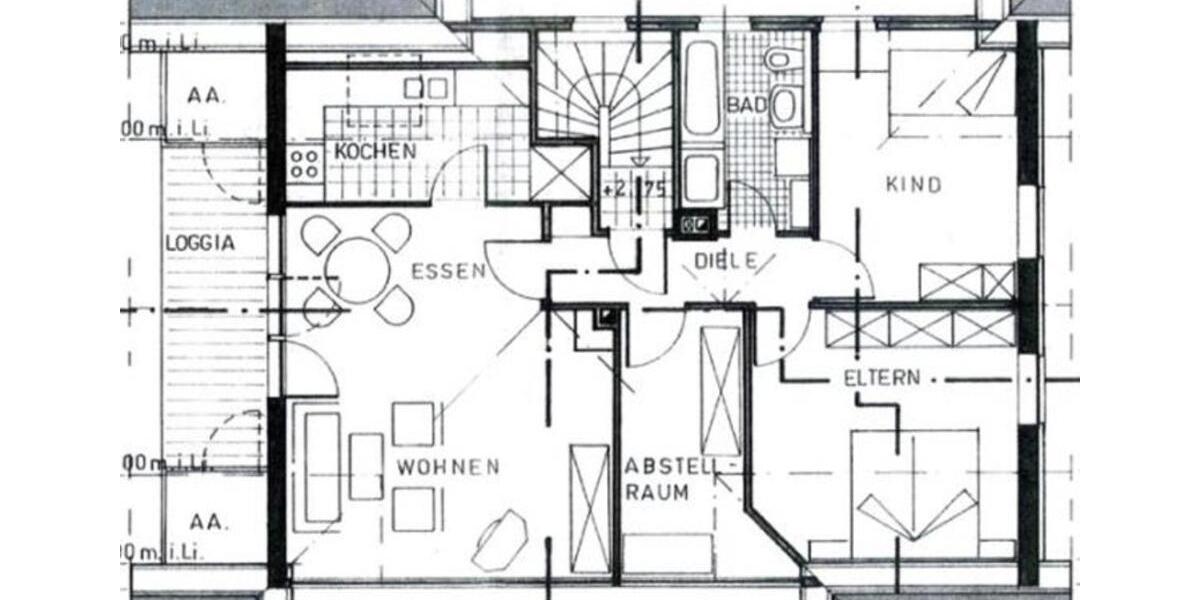 Dachgeschoßwohnung Lindlar - 4 Zimmer, 83 m&sup2;, 760&euro; | Angebot:24766509