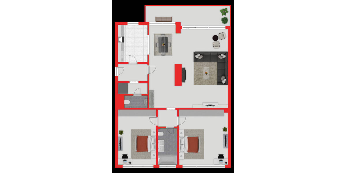 Etagenwohnung Leverkusen Opladen - 3 Zimmer, 98 m&sup2;, 1.050&euro; | Angebot:26642717