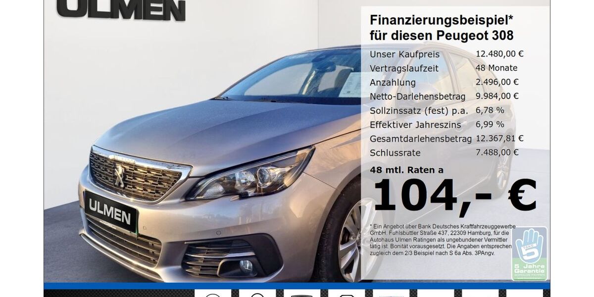 Peugeot 308 72.020 km 12.480 &euro; Ratingen 40880
