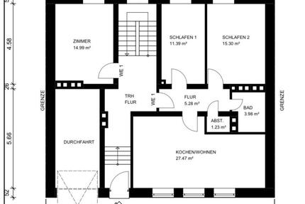 Wohnung Solingen - 4 Zimmer, 80 m&sup2;, 950&euro; | Angebot:24740022