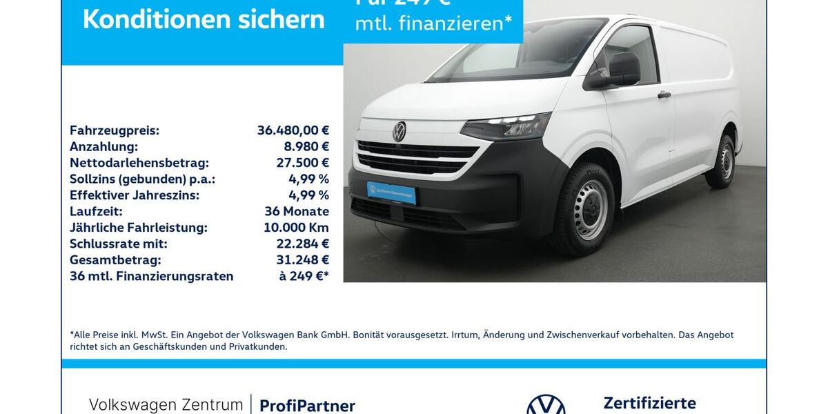 VW T7 Transporter 15.466 km 35.480 &euro; Leverkusen 51379
