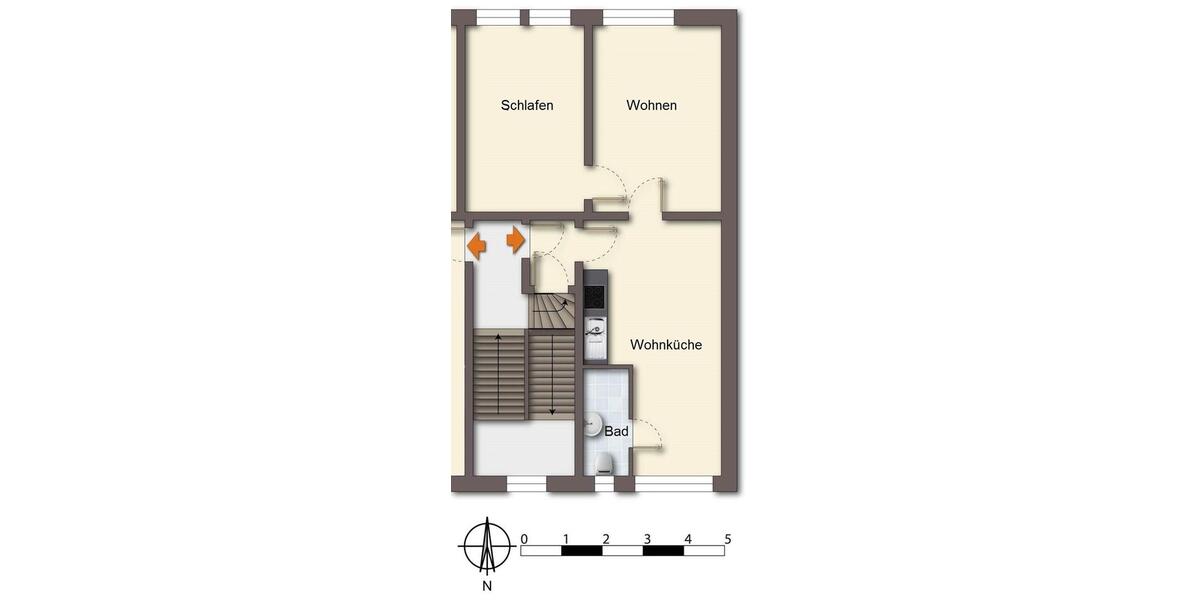 Etagenwohnung Leverkusen Opladen - 2 Zimmer, 41 m&sup2;, 900&euro; | Angebot:26591774