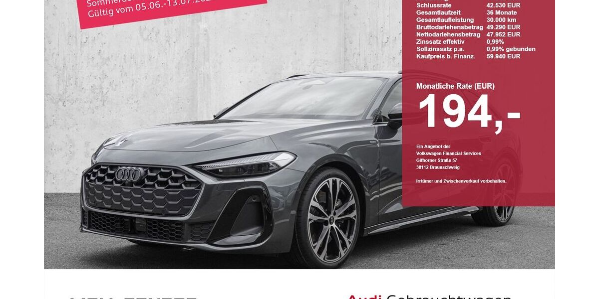 Audi A5 4.985 km 59.940 &euro; Düsseldorf 40549