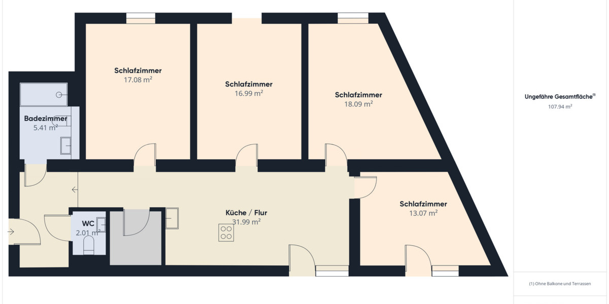 Zimmer Köln Deutz - 1 Zimmer, 44 m&sup2;, 770&euro; | Angebot:26017438