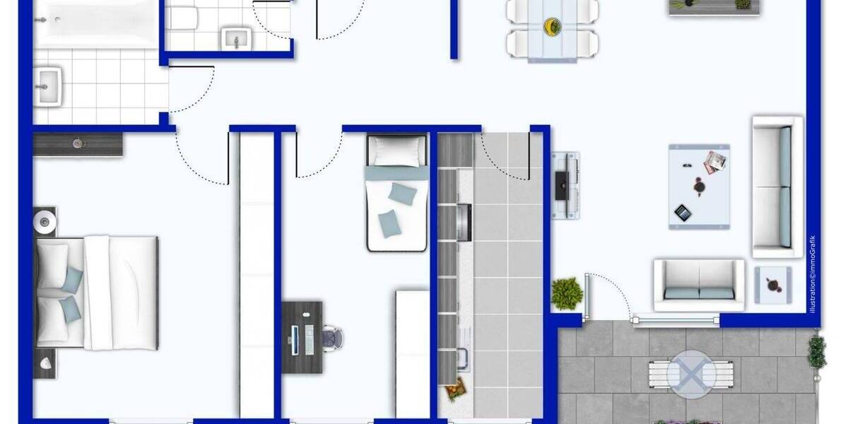 Etagenwohnung Haan - 3 Zimmer, 75 m&sup2;, 195.000&euro; | Angebot:23825236